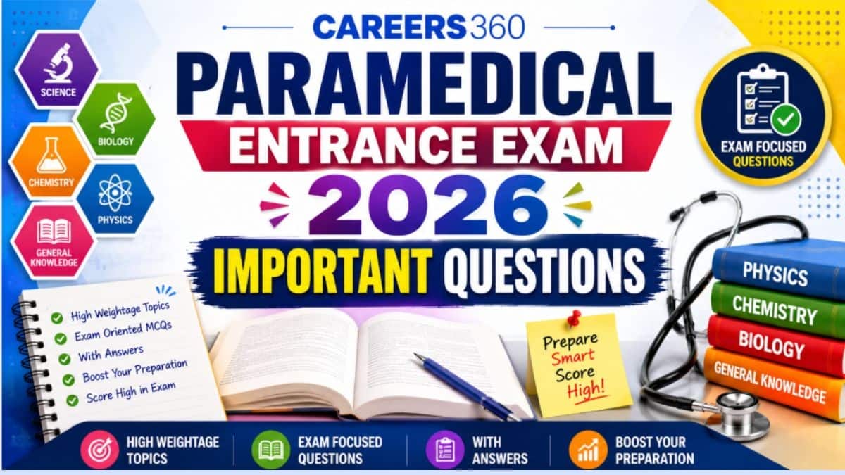 Paramedical Entrance Exams 2026 Questions With Answers & Solutions